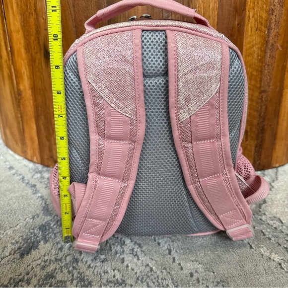 POTTERY BARN KIDS Mackenzie Light Pink Sparkle Glitter Backpack- Small - Picture 4 of 10